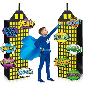 18 Pcs Super Theme Hero Party Photography Backdrop Boxes (Hero 18 Pcs) Hero Birthday Decorations, Skyscraper City Boxes, 6 Skyscraper Boxes 10 Stickers 2 Roof Decor for Super Theme Party 18 Pcs Super Theme Hero Party Photography Backdrop Boxes (Hero 18 Pcs) Hero Birthday Decorations, Skyscraper City Boxes, 6 Skyscraper Boxes 10 Stickers 2 Roof Decor for Super Theme Party