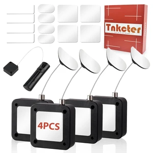 4 Pack Retractable Remote Control Tether, Cable Security Lanyard 6.5 Ft Retractable Cable, Adjustable Length, Strong Clasp Lock, For TV Remotes Tablets Controllers 4 Pack Retractable Remote Control Tether, Cable Security Lanyard 6.5 Ft Retractable Cable, Adjustable Length, Strong Clasp Lock, For TV Remotes Tablets Controllers