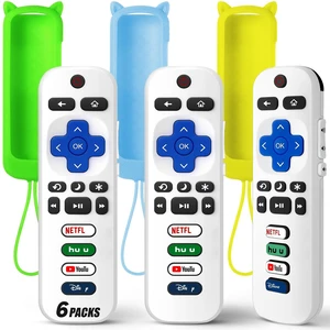 (Pack of 3) Replacement Remote Only for Roku TV with Soft Protective Cover Universal Remote for TCL/Onn/Hisense/Sharp/Element/Philips Roku Smart TV (Elegant White)Not for Roku Stick, Box,Speaker (Pack of 3) Replacement Remote Only for Roku TV with Soft Protective Cover Universal Remote for TCL/Onn/Hisense/Sharp/Element/Philips Roku Smart TV (Elegant White)Not for Roku Stick, Box,Speaker