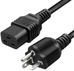 6FT NEMA 6-20P to IEC 320 C19 Heavy-Duty Power Cord 20A 250V, 12AWG 3-core copper SJT jacket, UL/ETL Listed, Server PDU UPS Power Cable, reinforced strain relief for data center 6FT NEMA 6-20P to IEC 320 C19 Heavy-Duty Power Cord 20A 250V, 12AWG 3-core copper SJT jacket, UL/ETL Listed, Server PDU UPS Power Cable, reinforced strain relief for data center