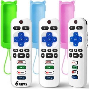 (Pack of 3) Replacement Remote Only for Roku TV with Soft Protective Cover Universal Remote for TCL/Onn/Hisense/Sharp/Element/Philips Roku Smart TV (Elegant White)Not for Roku Stick, Box,Speaker (Pack of 3) Replacement Remote Only for Roku TV with Soft Protective Cover Universal Remote for TCL/Onn/Hisense/Sharp/Element/Philips Roku Smart TV (Elegant White)Not for Roku Stick, Box,Speaker