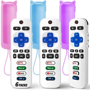(Pack of 3) Replacement Remote Only for Roku TV with Soft Protective Cover Universal Remote for TCL/Onn/Hisense/Sharp/Element/Philips Roku Smart TV (Elegant White)Not for Roku Stick, Box,Speaker (Pack of 3) Replacement Remote Only for Roku TV with Soft Protective Cover Universal Remote for TCL/Onn/Hisense/Sharp/Element/Philips Roku Smart TV (Elegant White)Not for Roku Stick, Box,Speaker