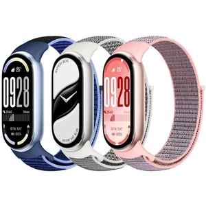 Nylon Sport Band Compatible with Xiaomi Smart Band 10/9/8 for Women Men, Soft Adjustable Breathable Sport Loop Watch Strap Replacement Wristband for Xiaomi Mi Band 10/9/8, 3pcs Nylon Sport Band Compatible with Xiaomi Smart Band 10/9/8 for Women Men, Soft Adjustable Breathable Sport Loop Watch Strap Replacement Wristband for Xiaomi Mi Band 10/9/8, 3pcs