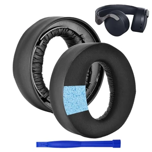 1 Pair Cooling-Gel Ear Pads Replacement, Earpads Cushions for Sony PlayStation 5 Pulse PS5 3D Wireless Headset, with Noise Isolation Foam 1 Pair Cooling-Gel Ear Pads Replacement, Earpads Cushions for Sony PlayStation 5 Pulse PS5 3D Wireless Headset, with Noise Isolation Foam