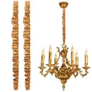 2 Pack 9 ft Brown Faux Burlap Cord Covers for Chandelier Chains Hook and Loop Side Opening, Wrap Around Installation on Lamp Wires, Adjustable Gathers, Removable Design, Trim to Fit Fabric 2 Pack 9 ft Brown Faux Burlap Cord Covers for Chandelier Chains Hook and Loop Side Opening, Wrap Around Installation on Lamp Wires, Adjustable Gathers, Removable Design, Trim to Fit Fabric