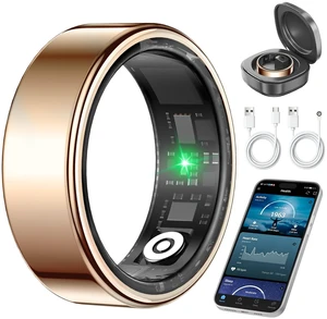 Smart Ring Health Tracker for Women & Men, Sleep & Heart Rate Monitor, IP68 Waterproof Fitness Tracker, No Subscription Fee, iOS & Android Compatible (Rose Gold, 11) Smart Ring Health Tracker for Women & Men, Sleep & Heart Rate Monitor, IP68 Waterproof Fitness Tracker, No Subscription Fee, iOS & Android Compatible (Rose Gold, 11)