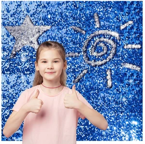 36×49 in Sequin Fabric Sensory Wall Panel for Kids, Sensory Room Must Haves 0.2in Reversible Flip Sequin Fabric Wall, Laser Cut Edge, Fidgeting Activity Classroom Home Tactile Training, Sapphire Blue 36×49 in Sequin Fabric Sensory Wall Panel for Kids, Sensory Room Must Haves 0.2in Reversible Flip Sequin Fabric Wall, Laser Cut Edge, Fidgeting Activity Classroom Home Tactile Training, Sapphire Blue