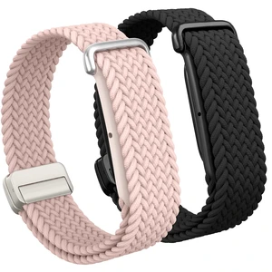Nylon Braided Magnetic Bands for Google Fitbit Air Fitness Tracker 2 Pack Quick-Adjust Stretchy Sport Replacement Strap, Men Women Soft Breathable Wristband for Daily Workout, Sleeping Nylon Braided Magnetic Bands for Google Fitbit Air Fitness Tracker 2 Pack Quick-Adjust Stretchy Sport Replacement Strap, Men Women Soft Breathable Wristband for Daily Workout, Sleeping