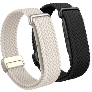 Nylon Braided Magnetic Bands for Google Fitbit Air Fitness Tracker 2 Pack Quick-Adjust Stretchy Sport Replacement Strap, Men Women Soft Breathable Wristband for Daily Workout, Sleeping Nylon Braided Magnetic Bands for Google Fitbit Air Fitness Tracker 2 Pack Quick-Adjust Stretchy Sport Replacement Strap, Men Women Soft Breathable Wristband for Daily Workout, Sleeping