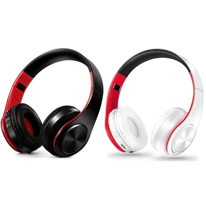 Bluetooth Over The Ear Headphone Stereo Sound Computer PC Headset for Gaming Meeting Chat with Mic/Soft Earmuffs/Foldable/TF 3.5mm Jack for Universal Connectivity (2 Pcs a Bundle), RED660 Bluetooth Over The Ear Headphone Stereo Sound Computer PC Headset for Gaming Meeting Chat with Mic/Soft Earmuffs/Foldable/TF 3.5mm Jack for Universal Connectivity (2 Pcs a Bundle), RED660