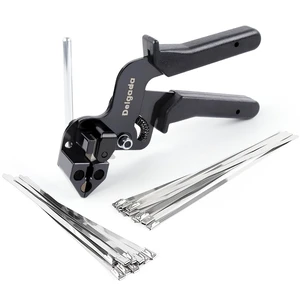 Metal Zip Tie Tool Stainless Steel Cable Tie Gun Cutter Tool Tightening Kit Tie Wrap Gun with 30PCS Stainless Steel Self-Locking Ties for Chain Link Fence Pipes Metal Zip Tie Tool Stainless Steel Cable Tie Gun Cutter Tool Tightening Kit Tie Wrap Gun with 30PCS Stainless Steel Self-Locking Ties for Chain Link Fence Pipes
