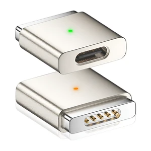 USB-C to Mags 2 Adapter Compatible with Apple MacBook, MagSafe 2 T-Tip Magnetic Charging Converter (Starlight, Air/Pro (2013-2015)) USB-C to Mags 2 Adapter Compatible with Apple MacBook, MagSafe 2 T-Tip Magnetic Charging Converter (Starlight, Air/Pro (2013-2015))