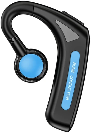 Open Ear Headphones Bluetooth Single Bone Conduction Wireless Earbuds with Earhooks Microphone Earphones Waterproof Long Battery Life Earpiece for Workout Running Sports Cycling Gym Android iOS Blue Open Ear Headphones Bluetooth Single Bone Conduction Wireless Earbuds with Earhooks Microphone Earphones Waterproof Long Battery Life Earpiece for Workout Running Sports Cycling Gym Android iOS Blue