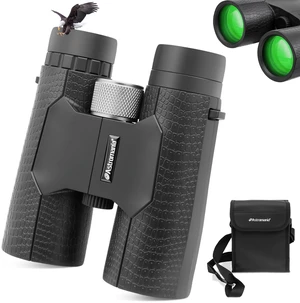 10x42 Compact Binoculars BK7 Prism as Gift for Bird Watching Waterproof Fogproof Shockproof for Camping Wildlife,Adjustable Eye Cups,Lightweight Portable Bag Included,Ourdoor Accessories 10x42 Compact Binoculars BK7 Prism as Gift for Bird Watching Waterproof Fogproof Shockproof for Camping Wildlife,Adjustable Eye Cups,Lightweight Portable Bag Included,Ourdoor Accessories