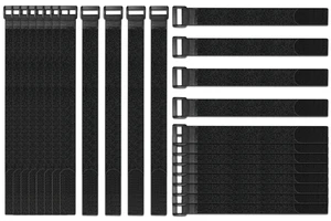 24 Pack Reusable Fastening Cable Straps Adjustable Cable Ties Set (12"-20") MultiPurpose Hook and Loop Cord Ties Securing Straps Cable Management Cord Organizer Nylon Cinch Straps Organized Cords Tidy 24 Pack Reusable Fastening Cable Straps Adjustable Cable Ties Set (12"-20") MultiPurpose Hook and Loop Cord Ties Securing Straps Cable Management Cord Organizer Nylon Cinch Straps Organized Cords Tidy