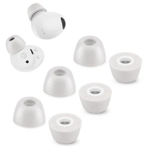 Memory Foam Tips for Samsung Galaxy Buds 2 Pro, No Silicone Eartips Pain, Anti-Slip Replacement Ear Tips, Fit in The Charging Case, Reducing Noise Earbuds, 3 Pairs (Small, Gray) Memory Foam Tips for Samsung Galaxy Buds 2 Pro, No Silicone Eartips Pain, Anti-Slip Replacement Ear Tips, Fit in The Charging Case, Reducing Noise Earbuds, 3 Pairs (Small, Gray)
