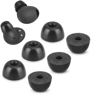 Memory Foam Tips for Samsung Galaxy Buds 2 Pro, No Silicone Eartips Pain, Anti-Slip Replacement Ear Tips, Fit in The Charging Case, Reducing Noise Earbuds, 3 Pairs (Large, Black) Memory Foam Tips for Samsung Galaxy Buds 2 Pro, No Silicone Eartips Pain, Anti-Slip Replacement Ear Tips, Fit in The Charging Case, Reducing Noise Earbuds, 3 Pairs (Large, Black)