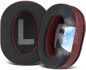 Cooling Gel Earpads Cushions Replacement for Logitech G Pro, G Pro X, G Prox 2, G Pro X SE Headphones, Ear Pads with Noise Isolation Foam, Added Thickness - Burgundy Cooling Gel Earpads Cushions Replacement for Logitech G Pro, G Pro X, G Prox 2, G Pro X SE Headphones, Ear Pads with Noise Isolation Foam, Added Thickness - Burgundy