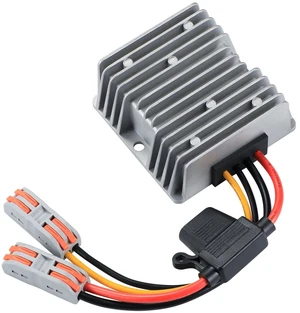 DC 12V 24V to 48V Boost Converter 240W 12 Volt 24 Volt to 48Volt 5A DC Step Up Converter Voltage Regulator Transformer for Golf Carts 5A 240W Waterproof DC Power Supply with Fuse DC 12V 24V to 48V Boost Converter 240W 12 Volt 24 Volt to 48Volt 5A DC Step Up Converter Voltage Regulator Transformer for Golf Carts 5A 240W Waterproof DC Power Supply with Fuse