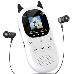 64GB mp3 Player for Kids with Bluetooth 5.3,Child Music Player with Speaker FM Radio, Voice Recorder, Alarm Clock, Stopwatch, One Click to Play, Expandable up to 128GB,Cute Cow Shape, Free Lanyard 64GB mp3 Player for Kids with Bluetooth 5.3,Child Music Player with Speaker FM Radio, Voice Recorder, Alarm Clock, Stopwatch, One Click to Play, Expandable up to 128GB,Cute Cow Shape, Free Lanyard