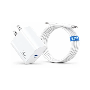 30W USBC Charger Fit for Mac Book Neo(A3404), with 6.6FT Cable(60W/3A) PPS Portable Replacement Charger Fit for Mac Book Neo(A3404), Much Faster than 20W Charger, Save Your Time 30W USBC Charger Fit for Mac Book Neo(A3404), with 6.6FT Cable(60W/3A) PPS Portable Replacement Charger Fit for Mac Book Neo(A3404), Much Faster than 20W Charger, Save Your Time