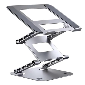 3-Tier Height-Adjustable Laptop Stand, All-Metal Dual-Bar Anti-Slip Heat-Dissipating Notebook Stand for MacBook Pro/Air (10-17"), Tablet, Gaming, Office, Home, Drawing - Silver 3-Tier Height-Adjustable Laptop Stand, All-Metal Dual-Bar Anti-Slip Heat-Dissipating Notebook Stand for MacBook Pro/Air (10-17"), Tablet, Gaming, Office, Home, Drawing - Silver