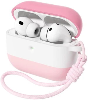 Case for AirPods Pro 3 (2025), 3 Color Gradient Pink&White Cute, Silicone Shockproof, Lanyard & Keychain, Adhesive-Free, Wireless Charging, Girly Women Gym Travel Case for AirPods Pro 3 (2025), 3 Color Gradient Pink&White Cute, Silicone Shockproof, Lanyard & Keychain, Adhesive-Free, Wireless Charging, Girly Women Gym Travel