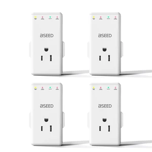 4-Outlet Surge Protector with 350° Rotatable Plug - Voltage Protector for Refrigerator,TV, PC and Home Appliance, Light Indicators, Overload Protection, Space-Saving, 15A, 120V, White, 4 Pack 4-Outlet Surge Protector with 350° Rotatable Plug - Voltage Protector for Refrigerator,TV, PC and Home Appliance, Light Indicators, Overload Protection, Space-Saving, 15A, 120V, White, 4 Pack
