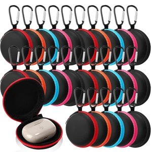 30 Pack Headphone Cases Bulk, Earbuds Case Pouch, with Carabiner, Colorful Portable EVA Carrying Storage Bag, Wired, Wireless Earphones, Cell Phone Accessories Organizer, Card, Camera Chip Holder 30 Pack Headphone Cases Bulk, Earbuds Case Pouch, with Carabiner, Colorful Portable EVA Carrying Storage Bag, Wired, Wireless Earphones, Cell Phone Accessories Organizer, Card, Camera Chip Holder