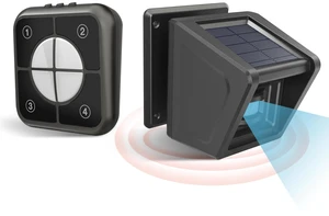 Solar Wireless Driveway Alarm - 1/2 Mile Long Range IP65 Weatherproof, Microwave & Infrared Dual Detection to Reduce False Alarms, DIY Home Security Alert System for Indoor/Outdoor Property (1R1S) Solar Wireless Driveway Alarm - 1/2 Mile Long Range IP65 Weatherproof, Microwave & Infrared Dual Detection to Reduce False Alarms, DIY Home Security Alert System for Indoor/Outdoor Property (1R1S)