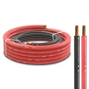 PW-4GA-5BK/20RD 4GA 25ft Ultra Flex Power Wire Copper Clad Aluminum CCA 4 Gauge, 5ft Black and 20ft Red - Power/Ground, Battery Cable, Car Audio Speaker, Amplifier Wiring Kit PW-4GA-5BK/20RD 4GA 25ft Ultra Flex Power Wire Copper Clad Aluminum CCA 4 Gauge, 5ft Black and 20ft Red - Power/Ground, Battery Cable, Car Audio Speaker, Amplifier Wiring Kit