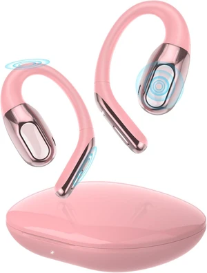 Open Ear Headphones Bluetooth 6.0 Immersive Stereo, 2026 Wireless Sports Earbuds with Wide Area Tap, 45Hrs Lightweight Comfort Ear Buds with ENC Mic, IPX7 Waterproof Earphones for Gym/Running Rose Open Ear Headphones Bluetooth 6.0 Immersive Stereo, 2026 Wireless Sports Earbuds with Wide Area Tap, 45Hrs Lightweight Comfort Ear Buds with ENC Mic, IPX7 Waterproof Earphones for Gym/Running Rose