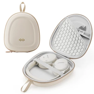 Headphone Hard Case Replacement for Beats 360/Bose QuietComfort Ultra Fits Bose QC45 QC35 QC25 QC15 QCSE Over-Ear Headphones, Super-Slim Upgrade PU Universal Portable Travel Organizer Bag (Beige) Headphone Hard Case Replacement for Beats 360/Bose QuietComfort Ultra Fits Bose QC45 QC35 QC25 QC15 QCSE Over-Ear Headphones, Super-Slim Upgrade PU Universal Portable Travel Organizer Bag (Beige)