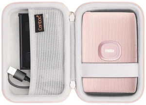 Case for Fujifilm Instax Mini Link 3/2/1/ Instax Mini Link+ Printer Mesh Pocket fit Instant Film and Cable, Pink (Case Only) Case for Fujifilm Instax Mini Link 3/2/1/ Instax Mini Link+ Printer Mesh Pocket fit Instant Film and Cable, Pink (Case Only)