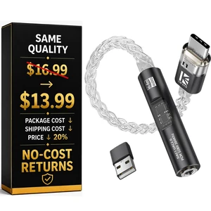 USB C to 3.5mm Audio Adapter with DAC for iPhone, Samsung & iPad Headphone Amp HiFi 32Bit/384kHz 8-Core Silver-Plated Cable USB C to 3.5mm Audio Adapter with DAC for iPhone, Samsung & iPad Headphone Amp HiFi 32Bit/384kHz 8-Core Silver-Plated Cable