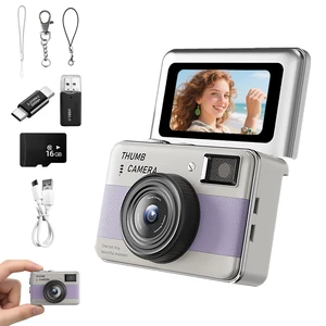 Mini Keychain Camera - HD Thumb Camera, 1.47-inch Flip Screen Multiple Shooting & Recording Modes Portable Digital Camera with SD Card for Travel, Party Ideal Fashion Pendant Gift Mini Keychain Camera - HD Thumb Camera, 1.47-inch Flip Screen Multiple Shooting & Recording Modes Portable Digital Camera with SD Card for Travel, Party Ideal Fashion Pendant Gift