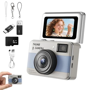Mini Keychain Camera - HD Thumb Camera, 1.47-inch Flip Screen Multiple Shooting & Recording Modes Portable Digital Camera with SD Card for Travel, Party Ideal Fashion Pendant Gift Mini Keychain Camera - HD Thumb Camera, 1.47-inch Flip Screen Multiple Shooting & Recording Modes Portable Digital Camera with SD Card for Travel, Party Ideal Fashion Pendant Gift