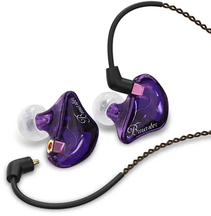 Bmaster Triple Driver in Ear Headphones, Wired IEMs MMCX Cable, Violet Hi-Fi Studio IEMs with Silver-Plated OFC MMCX Cable, Tuned for musicians, sound engineers and DJs for professional use Bmaster Triple Driver in Ear Headphones, Wired IEMs MMCX Cable, Violet Hi-Fi Studio IEMs with Silver-Plated OFC MMCX Cable, Tuned for musicians, sound engineers and DJs for professional use