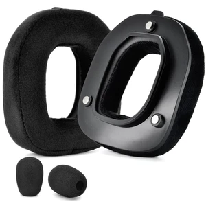 Earpads for Astro A50 Gen4 / A50 Gen5 / A50X (Velour) Ear pads and Microphone Foam, Upgrade High-Density Noise Cancelling Foam, Ear Cushions Added Thickness Earpads for Astro A50 Gen4 / A50 Gen5 / A50X (Velour) Ear pads and Microphone Foam, Upgrade High-Density Noise Cancelling Foam, Ear Cushions Added Thickness