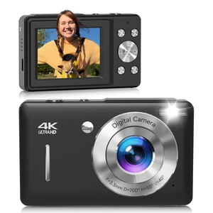 Digital Camera, 44MP FHD 1080P Digital Point and Shoot Camera with Anti Shake, Smile Capture 16X Zoom, Compact Small Camera for Teens Girls Kids Adults(Black) Digital Camera, 44MP FHD 1080P Digital Point and Shoot Camera with Anti Shake, Smile Capture 16X Zoom, Compact Small Camera for Teens Girls Kids Adults(Black)