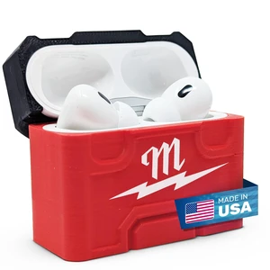 AirPod Pro 1 & 2 Case for Milwaukee Packout Durable Toolbox Design - Made in USA AirPod Pro 1 & 2 Case for Milwaukee Packout Durable Toolbox Design - Made in USA