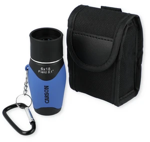 MiniMight 6x18mm Pocket Monocular with Carabiner Clip, Blue (MM-618CB) MiniMight 6x18mm Pocket Monocular with Carabiner Clip, Blue (MM-618CB)