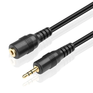 2.5mm Extension Cable, Male to Female TRS Stereo Audio Cord, 15FT Trs Aux Jack Extender with Gold-Plated Connectors and Black Pvc Jacket for Headsets, Microphones, Phones and Audio Devices 2.5mm Extension Cable, Male to Female TRS Stereo Audio Cord, 15FT Trs Aux Jack Extender with Gold-Plated Connectors and Black Pvc Jacket for Headsets, Microphones, Phones and Audio Devices