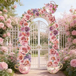 Floral Tea Party Decorations Porch Banner Wonderland Hanging Decor Tea Birthday Party Decor Background for Birthday Baby Shower Photo Props Booth Supplies Floral Tea Party Decorations Porch Banner Wonderland Hanging Decor Tea Birthday Party Decor Background for Birthday Baby Shower Photo Props Booth Supplies