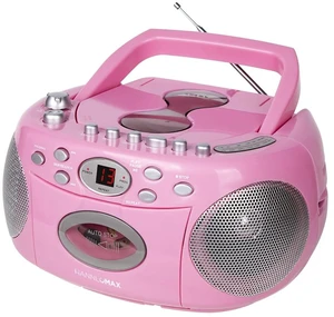 HX-323CD CD Boombox, Radio, Cassette Recorder (Pink) AM/FM Radio, Rod Antenna, Headphone Jack, AC/DC Dual Power Source HX-323CD CD Boombox, Radio, Cassette Recorder (Pink) AM/FM Radio, Rod Antenna, Headphone Jack, AC/DC Dual Power Source
