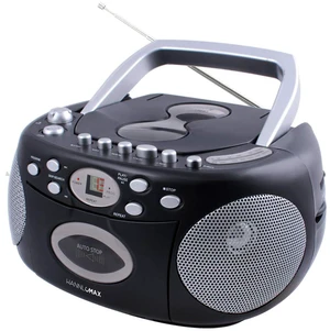 HX-323CD CD Boombox, Radio, Cassette Recorder (Black) AM/FM Radio, Rod Antenna, Headphone Jack, AC/DC Dual Power Source HX-323CD CD Boombox, Radio, Cassette Recorder (Black) AM/FM Radio, Rod Antenna, Headphone Jack, AC/DC Dual Power Source