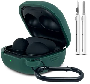 Silicone Case for Samsung Galaxy Buds FE, 2 Pro, 2, Pro, Live with Cleaner Kit (Midnight Green) Silicone Case for Samsung Galaxy Buds FE, 2 Pro, 2, Pro, Live with Cleaner Kit (Midnight Green)