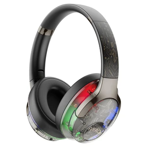 Bluetooth Headphones Over Ear with RGB Light Foldable Lightweight Wireless Over Ear Headphone Bluetooth 6.0, 65H Playtime, Comfortable for Gaming Travel Working Bluetooth Headphones Over Ear with RGB Light Foldable Lightweight Wireless Over Ear Headphone Bluetooth 6.0, 65H Playtime, Comfortable for Gaming Travel Working