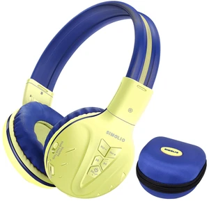 Wireless Kids Headphones, Foldable Stero Wireless Headset with Mic and 3- Level Volume Limited, 30H Playtime, 3.5mm Cord & Share Port, Travel Case, Bluetooth 6.0 for School Game iPad Tablet Wireless Kids Headphones, Foldable Stero Wireless Headset with Mic and 3- Level Volume Limited, 30H Playtime, 3.5mm Cord & Share Port, Travel Case, Bluetooth 6.0 for School Game iPad Tablet