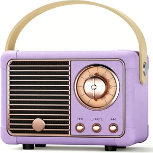 Vintage Bluetooth Speaker Gifts for Women Teen Girl Gifts Purple Desk Accessories Mini Portable Wireless Speaker for Kitchen Bedroom Office Retro Decor Birthday Gifts for Girls Cute Stuff Vintage Bluetooth Speaker Gifts for Women Teen Girl Gifts Purple Desk Accessories Mini Portable Wireless Speaker for Kitchen Bedroom Office Retro Decor Birthday Gifts for Girls Cute Stuff